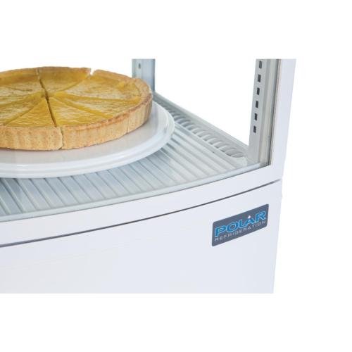 Polar C-Series Curved Door Display Fridge White - 86Ltr