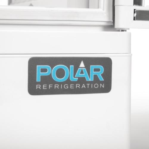 Polar C-Series Curved Door Display Fridge White - 86Ltr