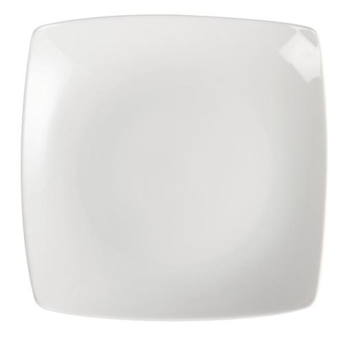 Olympia Whiteware Square Bowled Plate - 205x205x45mm (Box6)
