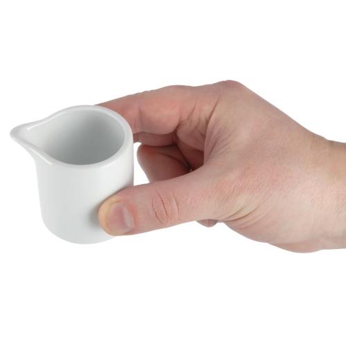 Olympia Whiteware Milk/Cream Jug - 57ml 1 9/10fl oz (Box 6)