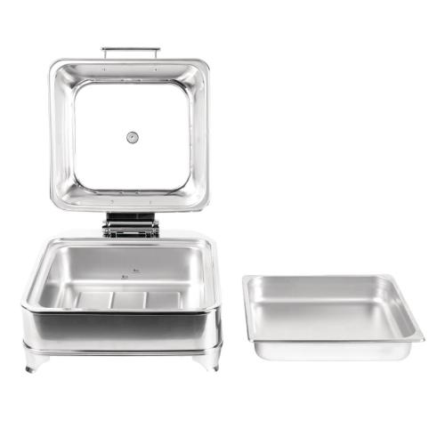 Olympia Electric Chafer Square Glass Lid