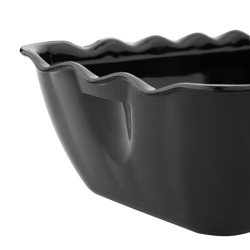 Olympia Kristallon Medium Salad Crock Black SAN - 2Ltr 67.6fl oz