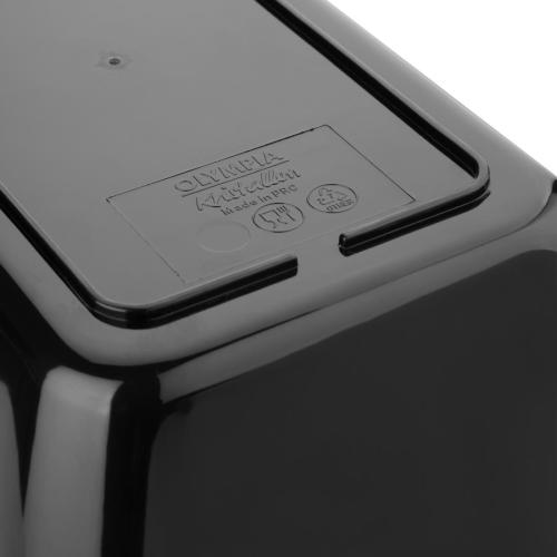 Olympia Kristallon Medium Salad Crock Black SAN - 2Ltr 67.6fl oz