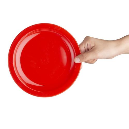 Olympia Kristallon PP Plate Red - 172mm 6 3/4" (Box 12)