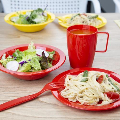 Olympia Kristallon PP Plate Red - 172mm 6 3/4" (Box 12)