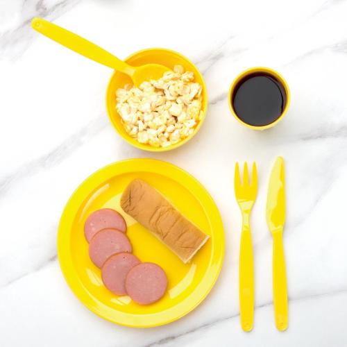 Olympia Kristallon PP Plate Yellow - 230mm 9" (Box 12)