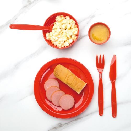 Olympia Kristallon PP Plate Red - 230mm 9" (Box 12)