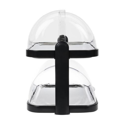 Double Stack Cooling Display Tray Roll Top - 440x320x440mm (includes 4 coolers)