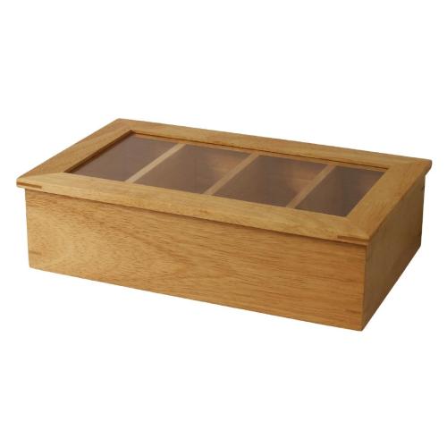 Olympia Hevea Wooden Tea Box  FSC 100%
