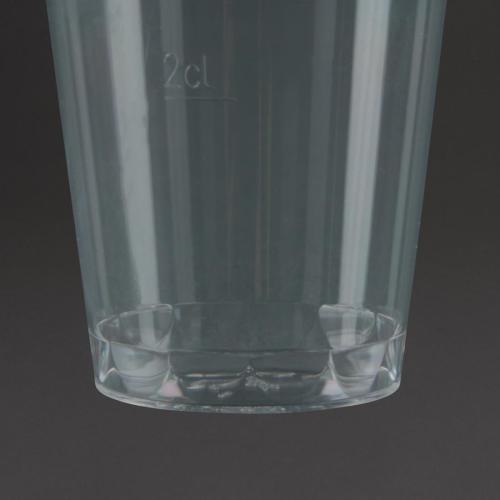 eGreen Disposable Shot Glass Polystyrene - 30ml to Rim 20ml to Line (Box 1000)