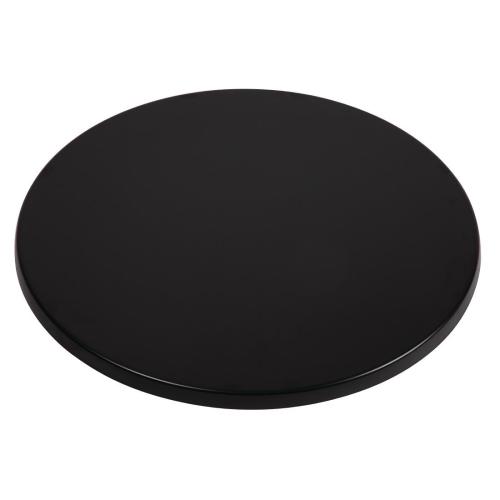 Werzalit Round Table Top Black 055 - 600mm