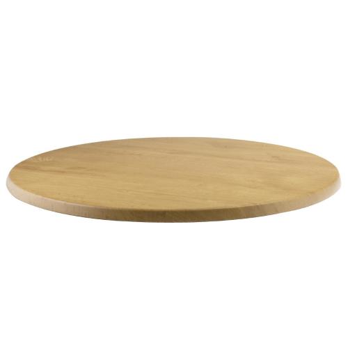 Werzalit Round Table Top Oak Effect 342 - 600mm