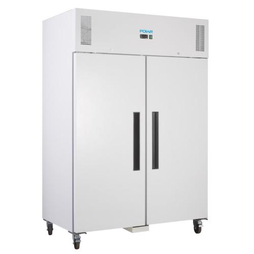 Polar G-Series Upright Double Door Fridge White - 1200Ltr
