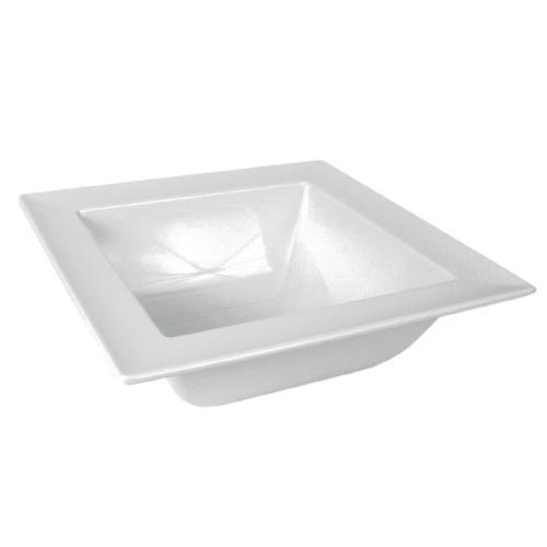 White Melamine Dover Bowl - 2Ltr 250x250x90mm