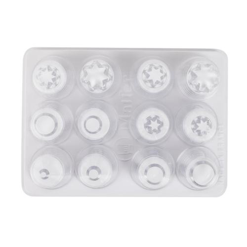 Matfer Bourgeat Assorted Polycarbonate Piping Tube Set (Box 12)