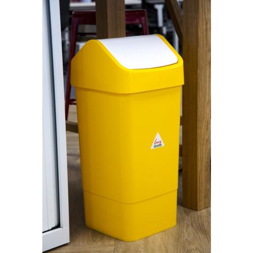 Scot Young Swing Top Bin Yellow