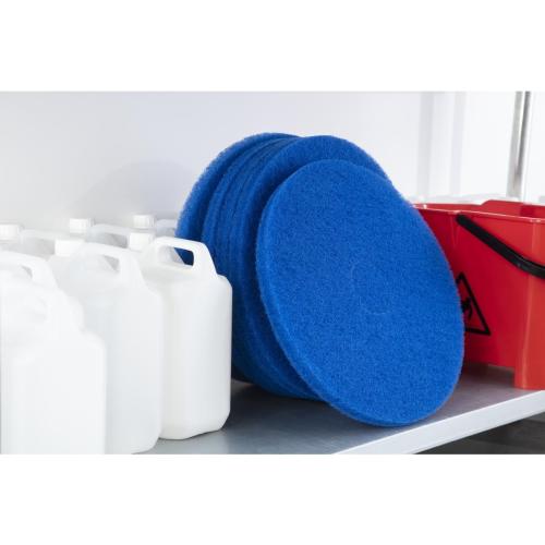 Scot Young Spray Cleaning Floor Pad Blue - 17" (Pack 5)