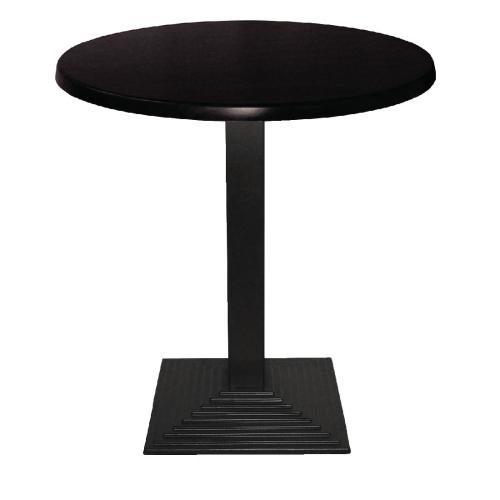 Werzalit Round Table Top Black 055 - 600mm