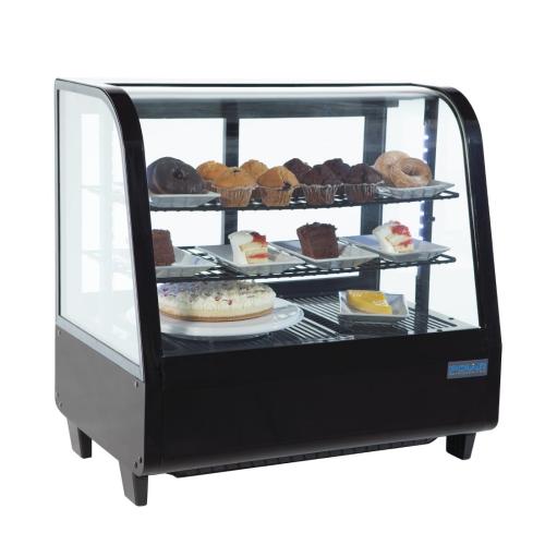 Polar C-Series Countertop Food Display Fridge Black - 100Ltr