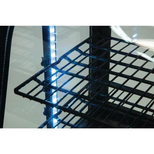 Polar C-Series Countertop Food Display Fridge Black - 100Ltr