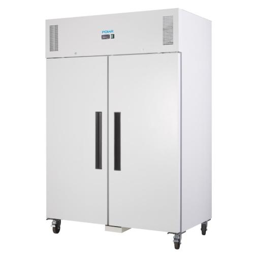 Polar G-Series Upright Double Door Fridge White - 1200Ltr