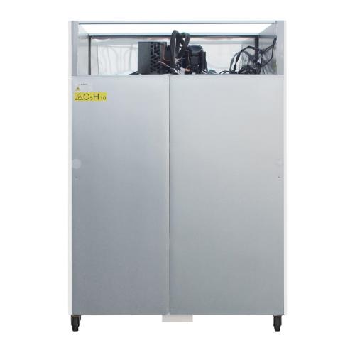 Polar G-Series Upright Double Door Fridge White - 1200Ltr