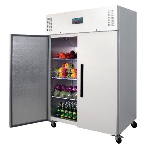 Polar G-Series Upright Double Door Fridge White - 1200Ltr
