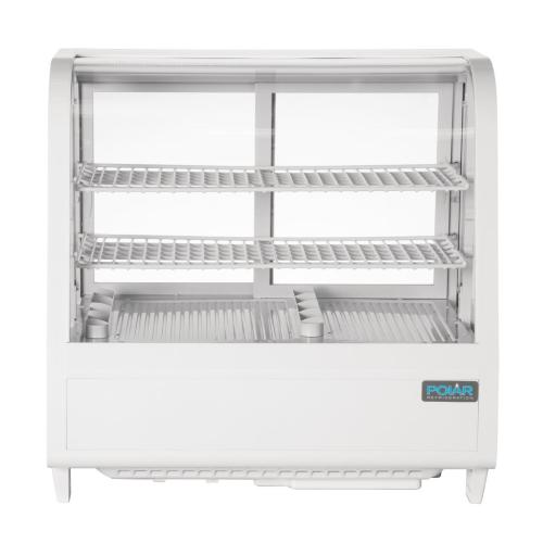 Polar C-Series Countertop Food Display Fridge White - 100Ltr