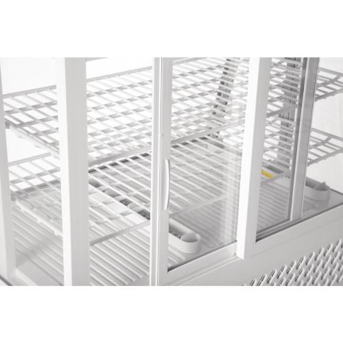 Polar C-Series Countertop Food Display Fridge White - 100Ltr