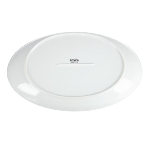 Olympia Whiteware French Deep Oval Plate White - 365mm (Box 2)