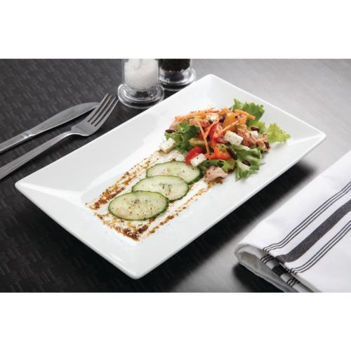 Olympia Whiteware Serving Rectangular Platter - 310x180mm (Box 2)