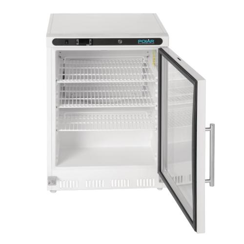 Polar C-Series Under Counter Display Fridge White - 150Ltr
