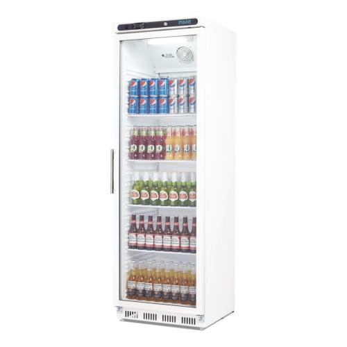 Polar C-Series Upright Display Fridge White - 400Ltr