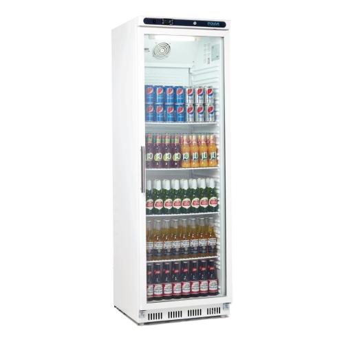 Polar C-Series Upright Display Fridge White - 400Ltr