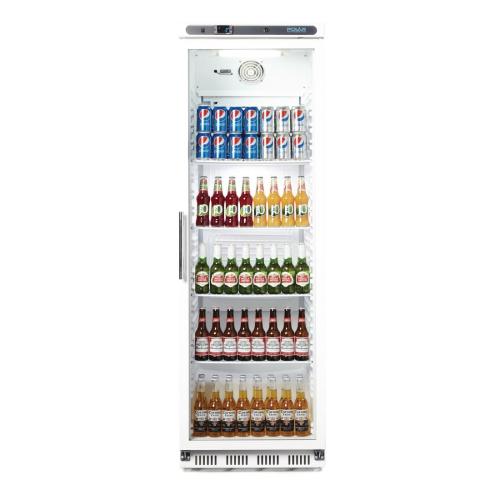 Polar C-Series Upright Display Fridge White - 400Ltr