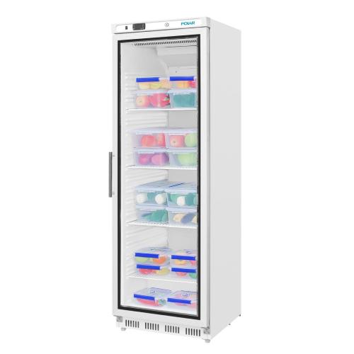 Polar C-Series Upright Display Fridge White - 400Ltr
