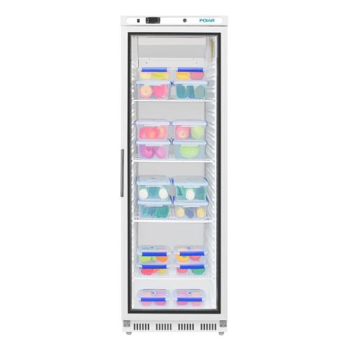 Polar C-Series Upright Display Fridge White - 400Ltr