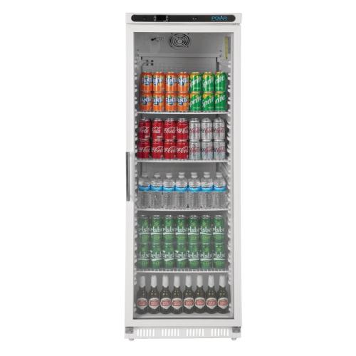 Polar C-Series Upright Display Fridge White - 400Ltr