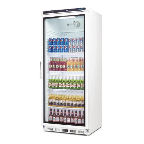 Polar C-Series Upright Display Fridge White - 600Ltr
