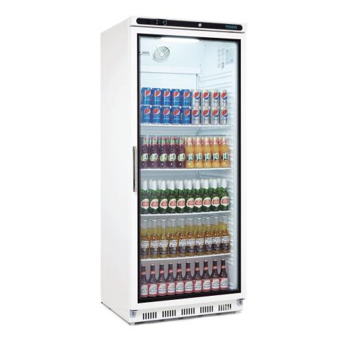 Polar C-Series Upright Display Fridge White - 600Ltr