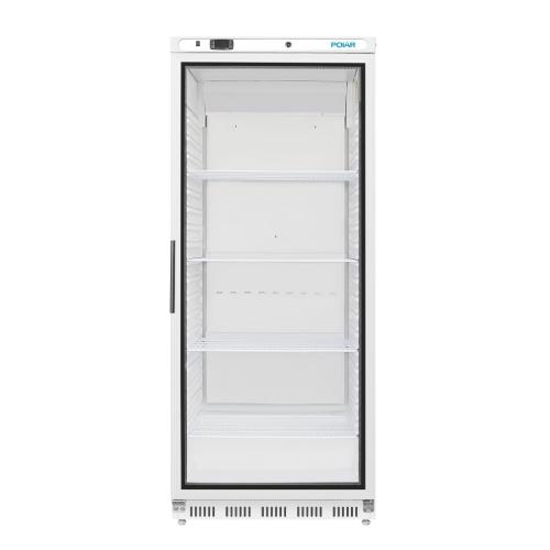 Polar C-Series Upright Display Fridge White - 600Ltr