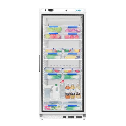 Polar C-Series Upright Display Fridge White - 600Ltr