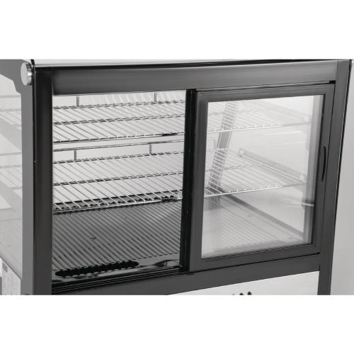 Polar G-Series Countertop Food Display Fridge Black - 120Ltr