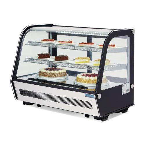 Polar G-Series Countertop Food Display Fridge Black - 160Ltr