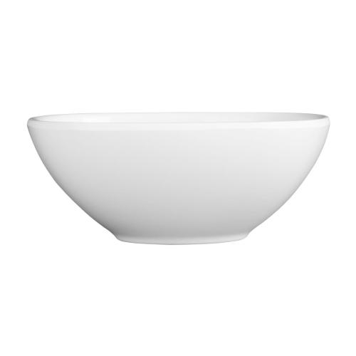 Olympia Kristallon Melamine Rounded Square Bowl White - 120x120mm 275ml (Box 6)