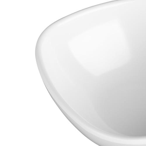 Olympia Kristallon Melamine Rounded Square Bowl White - 120x120mm 275ml (Box 6)