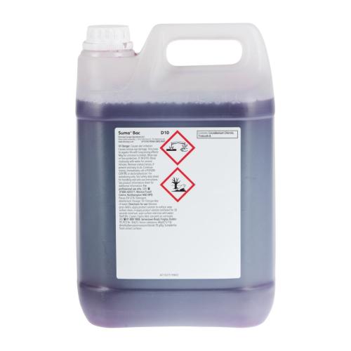 Suma Bac D10 Liquid Cleaner/Sanitiser (2x5Ltr)