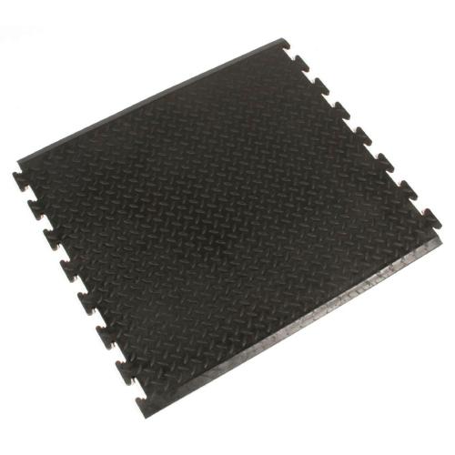 Rubber Safe Lock Matting with Black Rubber Ramps End (Direct)