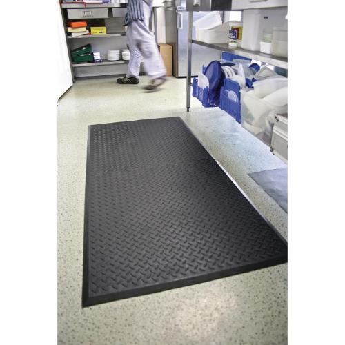 Rubber Safe Lock Matting with Black Rubber Ramps Middle (Direct)