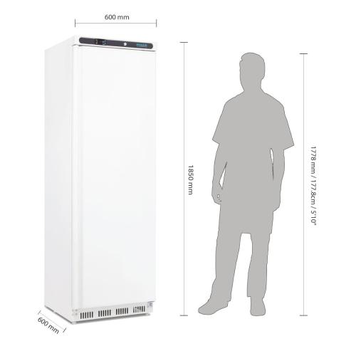 Polar C-Series Upright Freezer White - 365Ltr